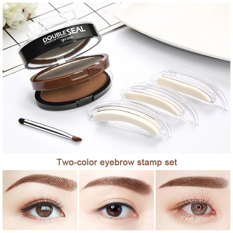 Eyebrow Stamp Double Seal Powder Kit