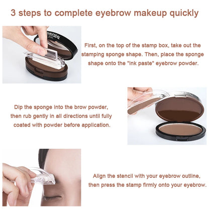 Eyebrow Stamp Double Seal Powder Kit
