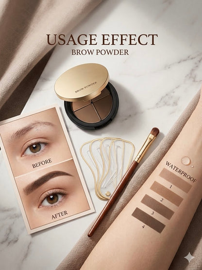 Eyebrow Stamp Double Seal Powder Kit